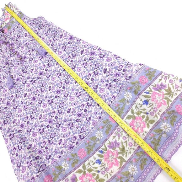 NEW Spell Sienna Sleeveless Tunic Dress Lilac Floral Resort Cottagecore Boho XS - Picture 4 of 8